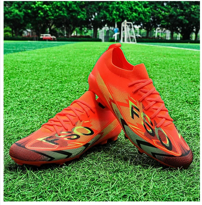 Neue Herren Fußballschuhe FG Ultraleichte Fußballstiefel Outdoor-Trainingsschuhe Fußballspiel Lange Stollen Rutschfeste Stollenschuhe Dropshipping – Detail 24