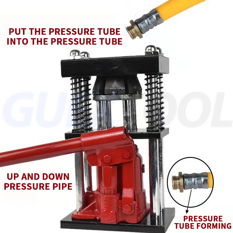 Hose Press Manual Pipe Press Portable Hydraulic Press Spray Agricultural High-pressure Hose Connector Prefastening Machine