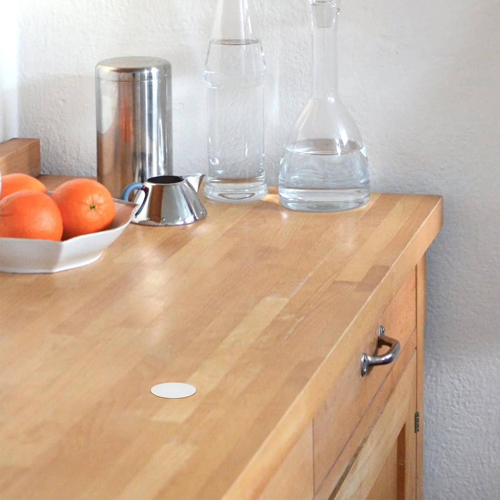 

50 шт. белых пластиковых заглушек для отверстий под петли, нажимные, для мебели и кухни, без сверления