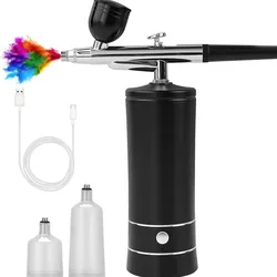 Oxygen Injection Instrument Portable Electric Airbrush Air Pump Set Facial Hydration and Rejuvenation Introduction Instrument
