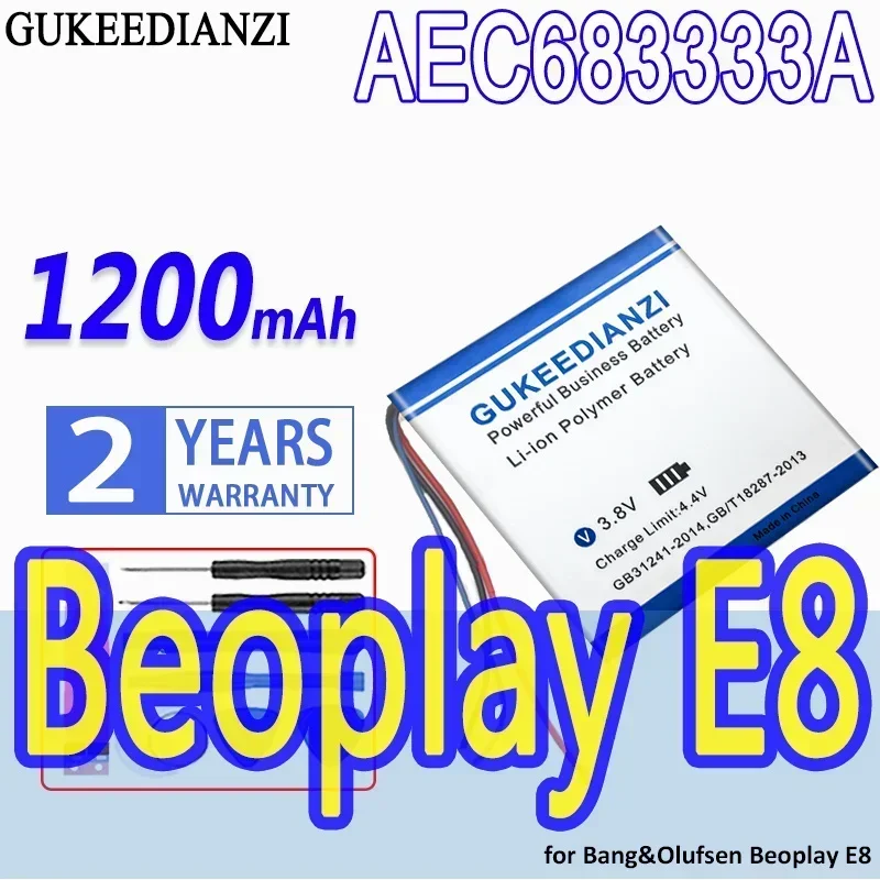 High Capacity GUKEEDIANZI Battery AEC683333A 1200mAh for Bang & Olufsen Beoplay E8 TWS