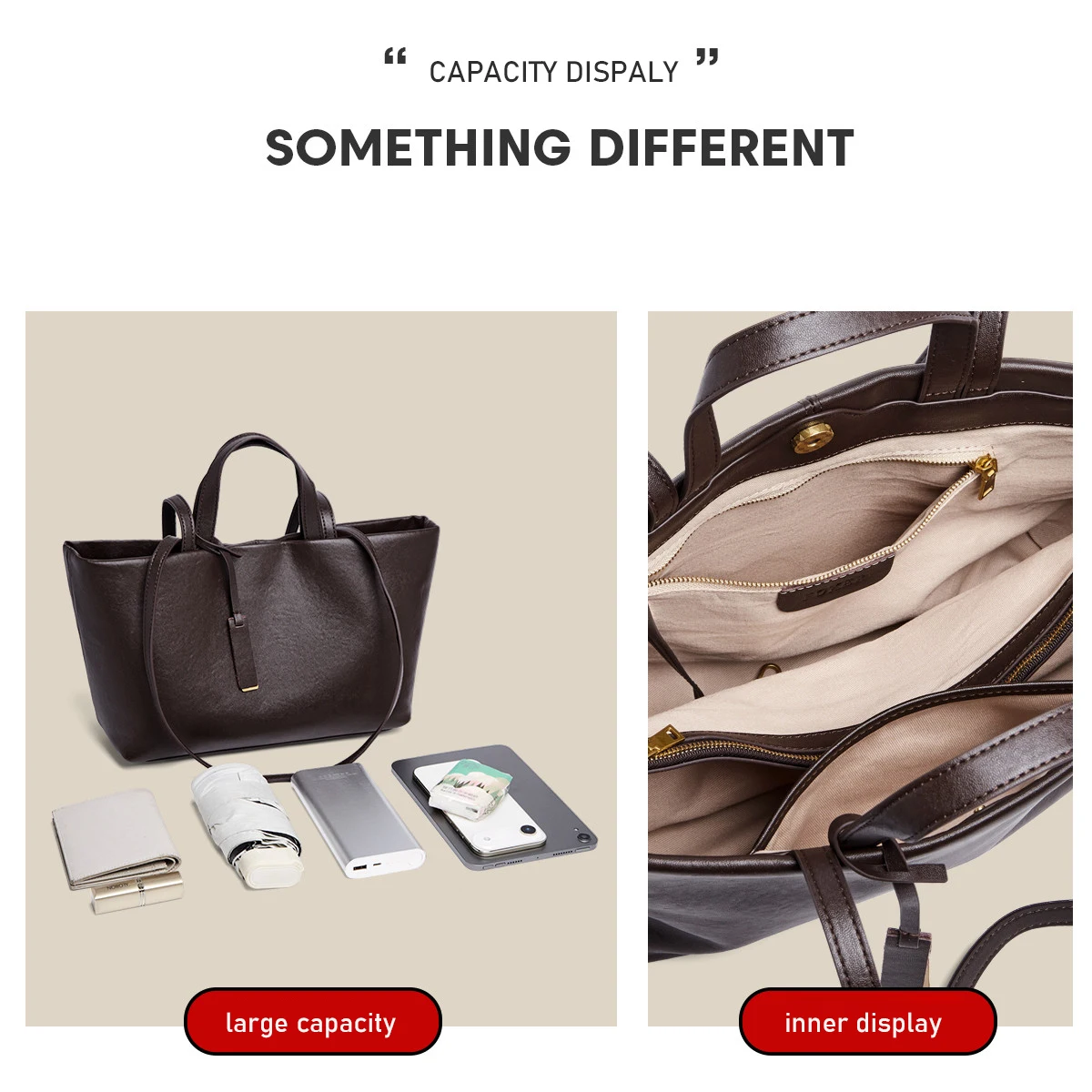 FOXER حقيبة يد نسائية فاخرة جلد البقر 2025 الشتاء خمر حقيبة كتف الإناث حقيبة يد ذات سعة كبيرة للتسوق التنقل