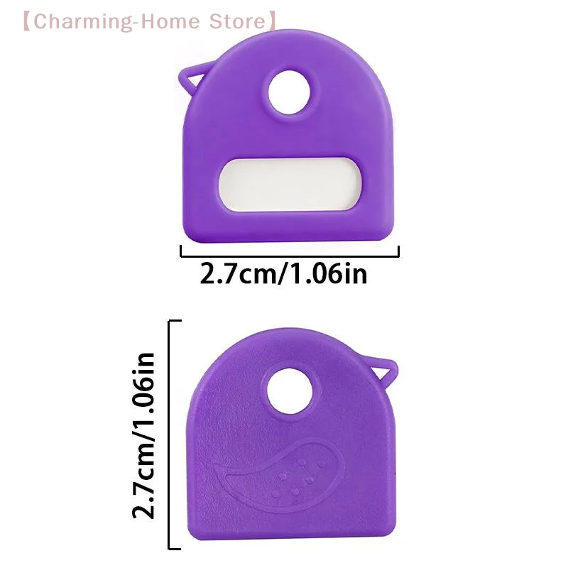 【M】20Pcs Elastic Key Identifiers Protector Key Toppers Cover Soft Rubber Colored Key Caps Covers DIY Accessories