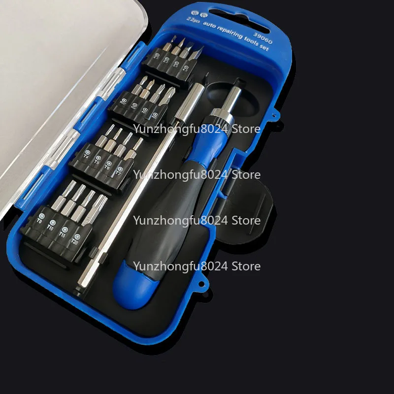 

Мини-набор бит с трещоткой, крестовая отвертка, магнитный держатель бит, смещенный привод с храповым механизмом, резиновая пакетная ручка