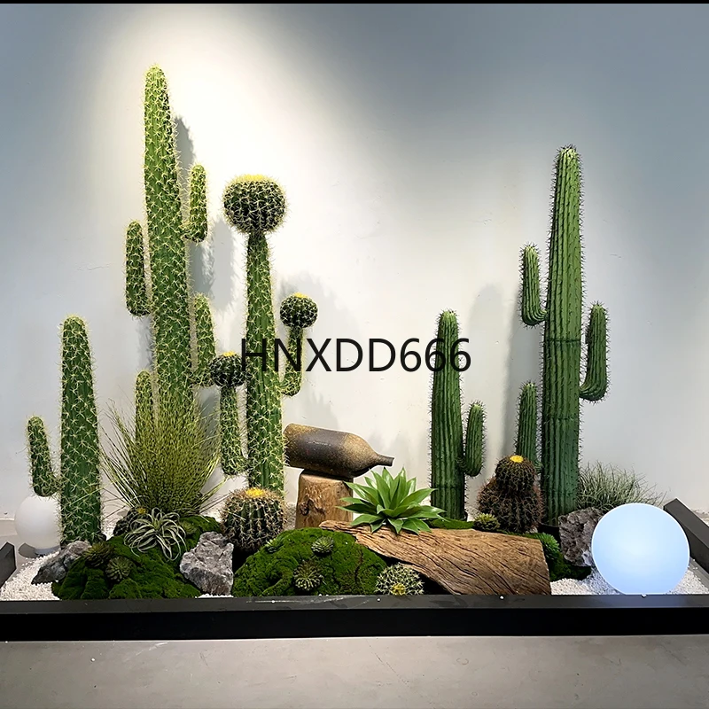 

Simulated cactus landscape large cactus column desert plant decorative ornament