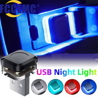 Mini Car USB LED Light Portable Plug Play Ambient Mood Lamp Auto Interior Atmosphere Lights Decoration Lighting Accessories