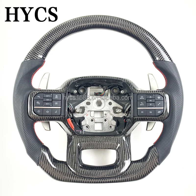 Auto Parts Carbon Fiber Interior Steering Wheel for Ford F150 Raptor 2023