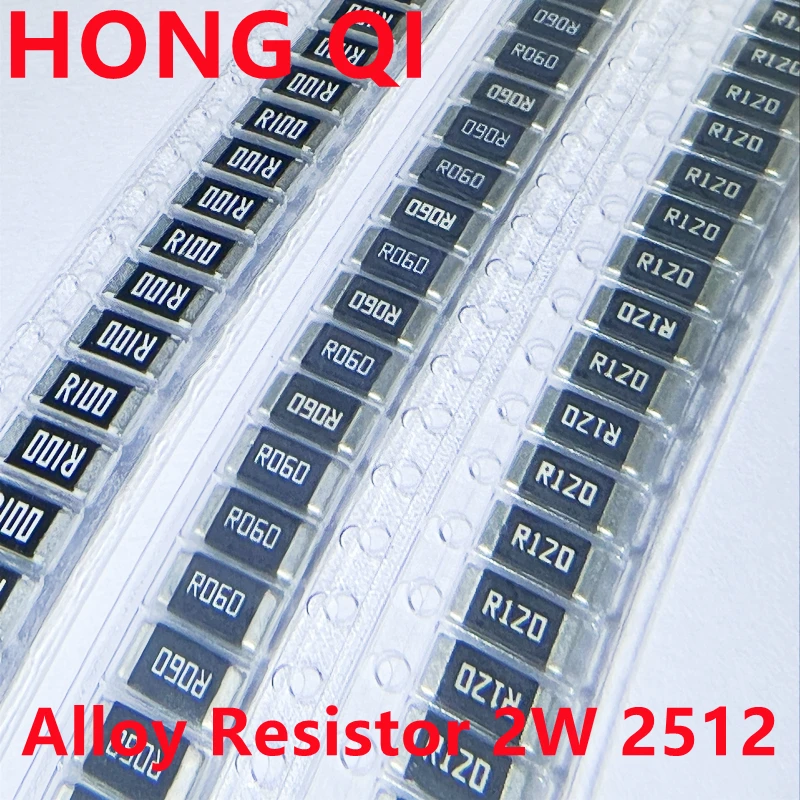 20PCS ตัวต้านทานโลหะผสม 2W R001 R002 R003 R004 R008 R009 R010 R012 R015 2512 1% R020 R025 R060 R070 R100 R120 R150 R300 R500 SMD