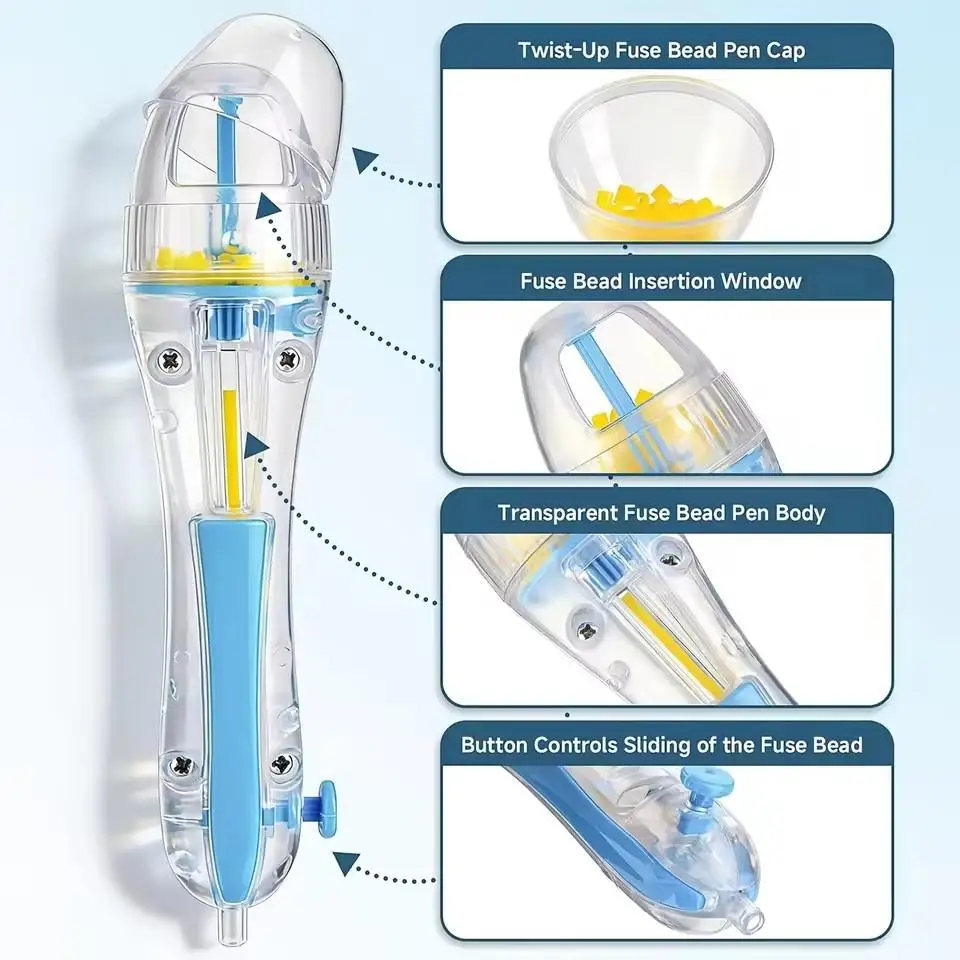 

Автоматическая ручка для 3D-пиксельных пазлов 2,6 мм - Эргономичный дизайн, инструмент ручной работы для легкого нанизывания бусин