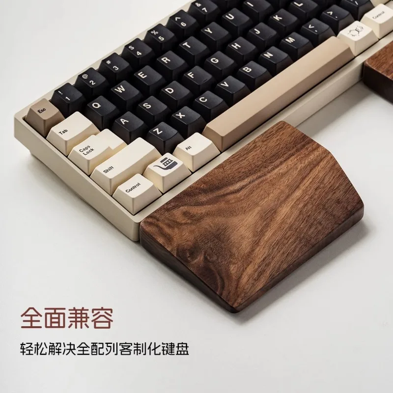 Imagem -02 - Mifuny-teclado Ergonômico Split Black Walnut Descanso de Mão Descanso de Pulso de Madeira Alice Teclados Mecânicos Originais 65 Chaves 75 Chaves 80