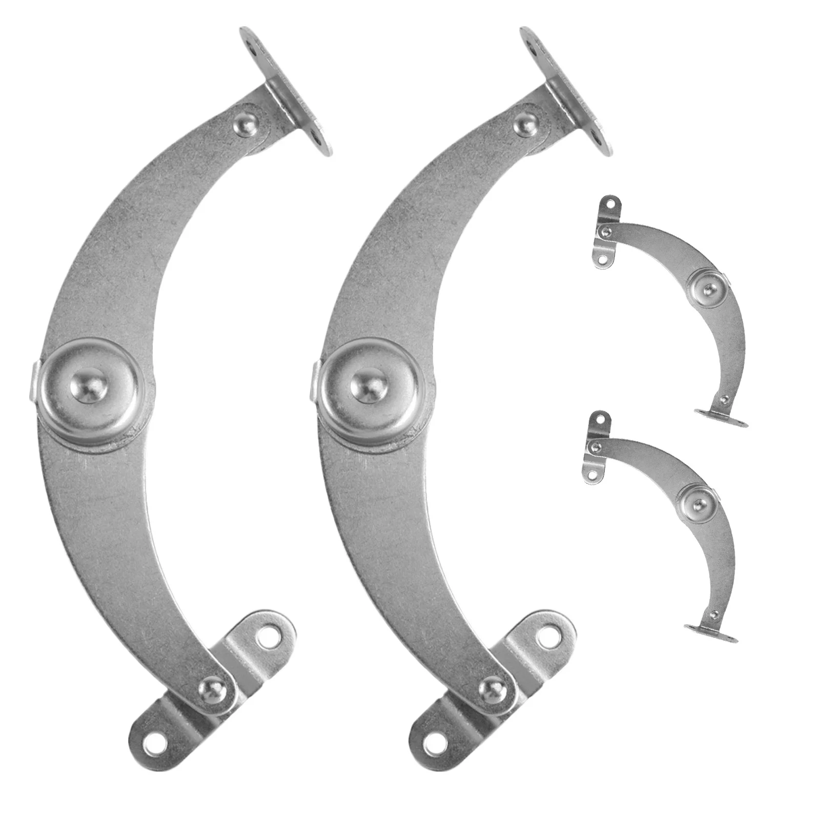 

4Pcs Stainless Steel Support Hinges Heavy Duty Adjustable for Cabinet Shelf Installation Easy Fit Metal Mounting Brackets