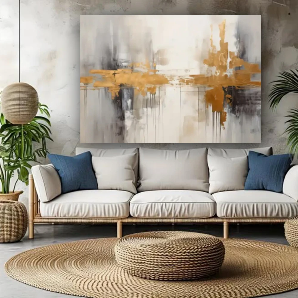 

Mintura Art Hand-Painted City Landscape Oil Painting On Canvas Picture Modern Abstract Wall Poster For Home Decor Mural No Frame
