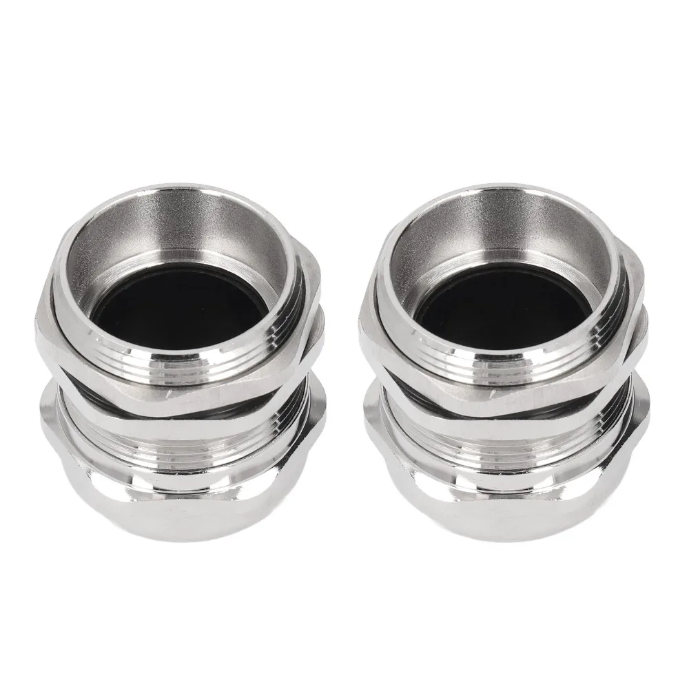

2PCS Durable M32 Cable Gland Waterproof Adjustable Design Cord Grip Connectors with Gaskets Wire Connector Outdoor Use