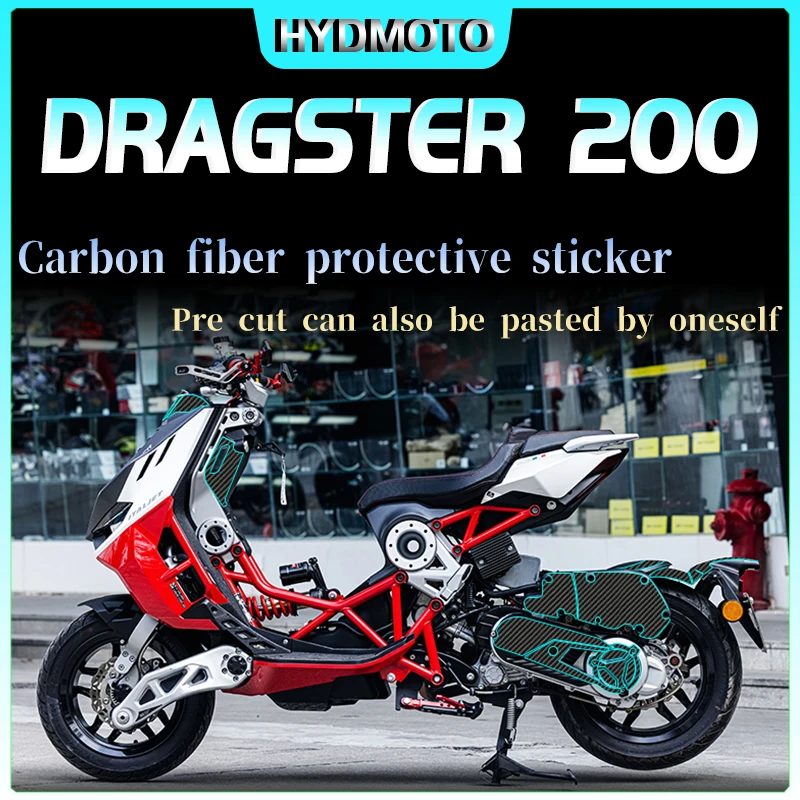 For ITALJET Dragster 200  Carbon fiber protective film for car body all body film anti scratch modification accessories