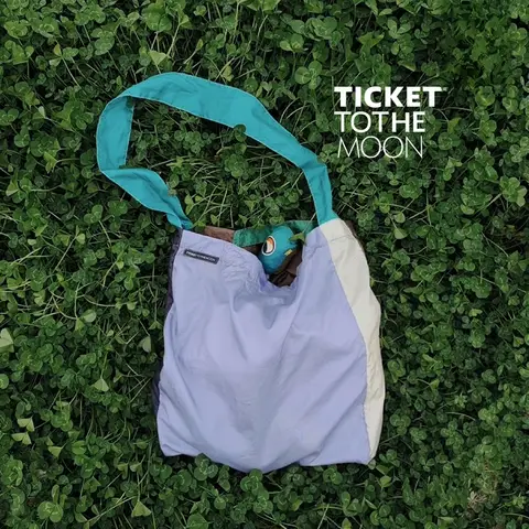 외부용 가방 Ticket to the Moon 브랜드 15리터 용량 남녀공용 환경 친화적 쇼핑백 가방 크로스백 손잡이 백팩 가방