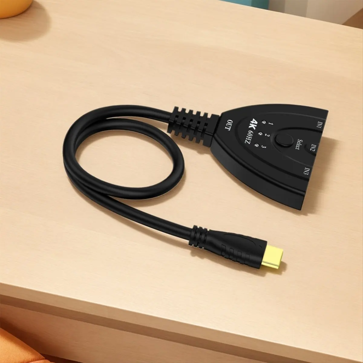 4K -Compatible Switch Out 3-Port -Compatible Switcher -Compatible Splitter Hub Switcher for HDTV