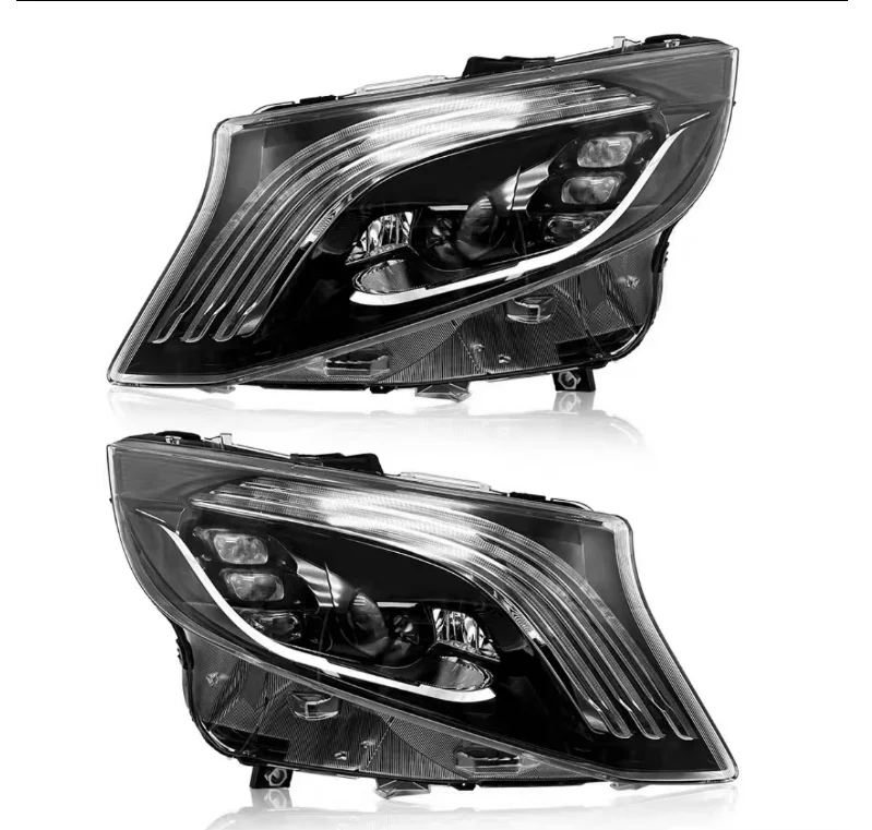 

Светодиодная фара DRL с динамическим сигналом для W447 V220, 6000K, 100W, 10000lm, новая, 12V