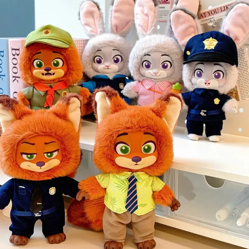 Zootopia Nick Judy Growth Journey Series caja ciega lindo personaje de dibujos animados bolsa de felpa de vinilo muñeca de juguete caja misteriosa regalos para niños