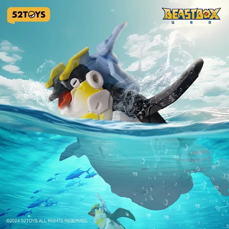 52 brinquedos bestabox BB-68 jetstream pinguim deformação brinquedos figura de ação, brinquedos de conversão colecionáveis, com caixa de armazenamento de 4cm
