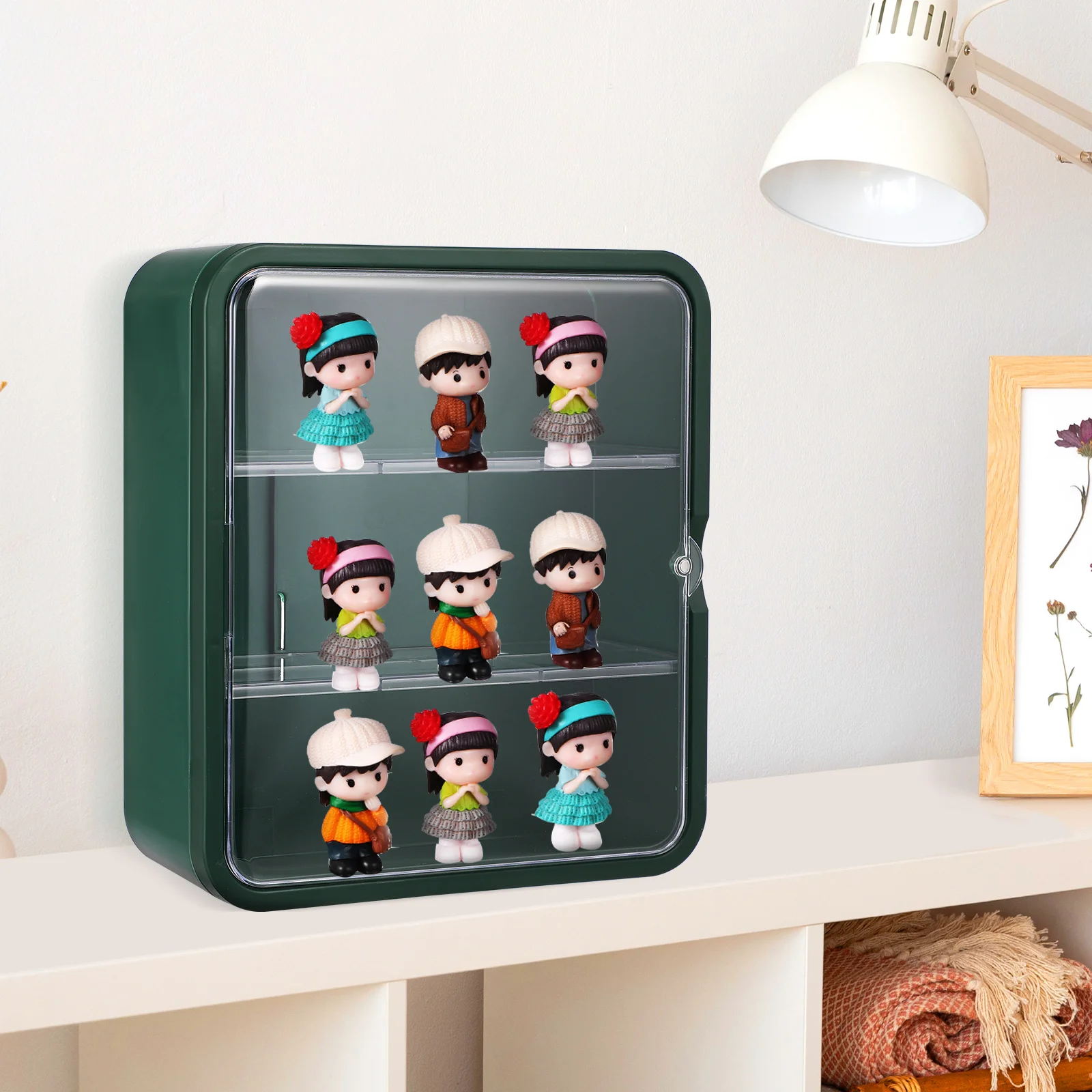 Présentoir anti-poussière pour collectionneurs, étui pour figurines, modèle d'armoire, support d'action pour bébé