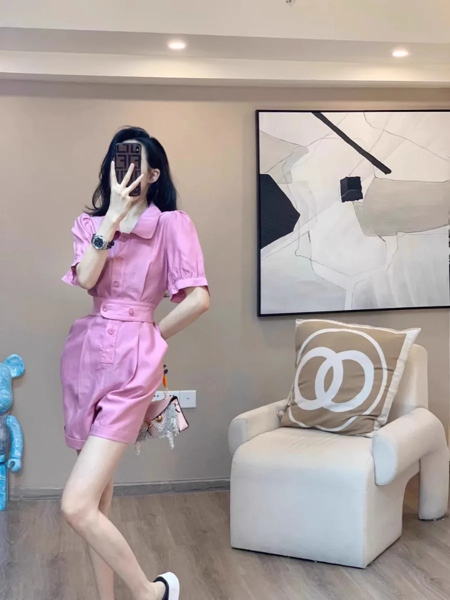 

Летние брюки с высокой талией для женщин, стройнящие, модные, с широкими штанинами, из полиэфирного волокна, для повседневной носки