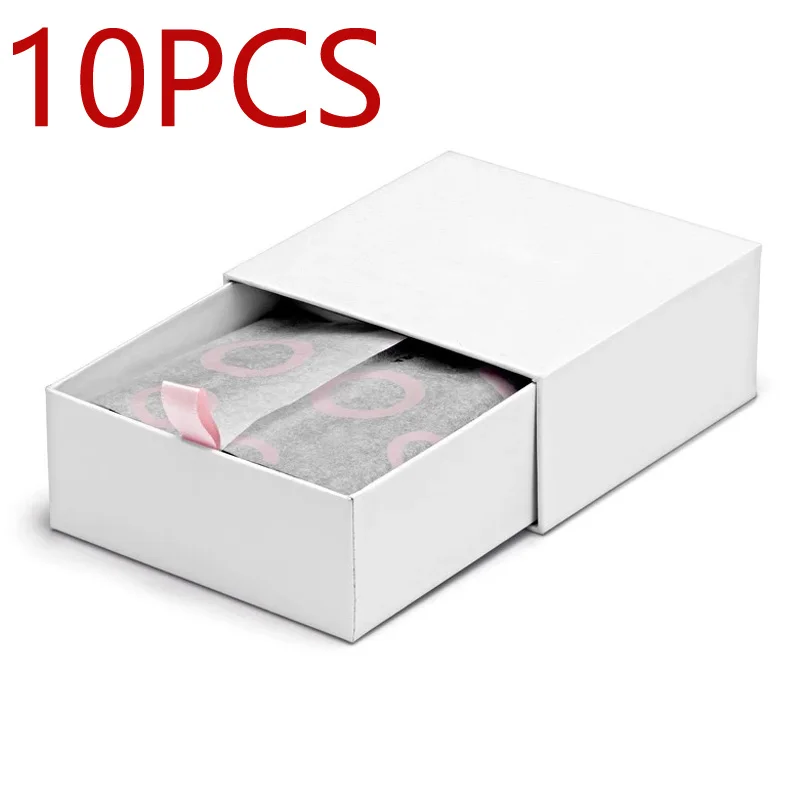 10pcs Newest Packaging Bracelets-case Ring Earrings Necklace Display Gift Velvet Box Compatible With DIY Europe Jewelry