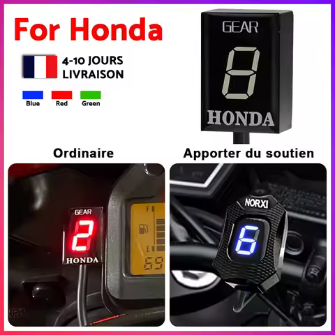 Motorcycle gear indicator For HONDA CBR600RR CBR650F CB600F Hornet NC750X CB500F CB500X CB400X CB400SF CB650F CBR1000RR France