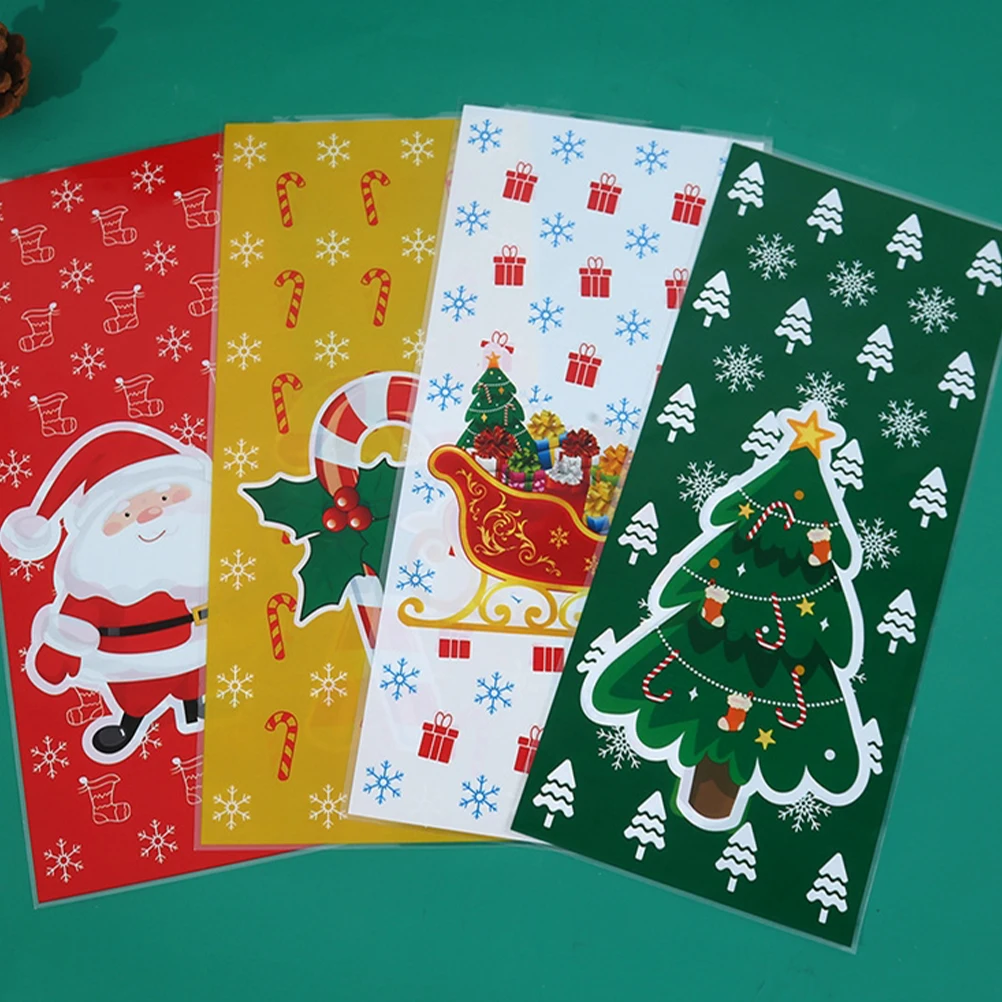 

50 Set Glass Candy Gift Packaging Bag Goodie Bags Opp Christmas Cellophane Treat