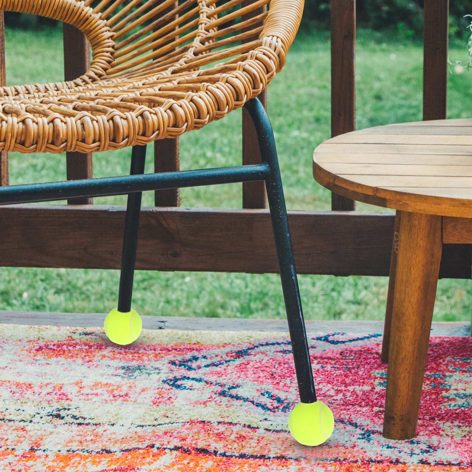 

4pcs Tennis Ball Chair Covers Floor Protectors For Table Chair Legs Walker Glide Pads Furniture Leg Caps No Cut Required Precut