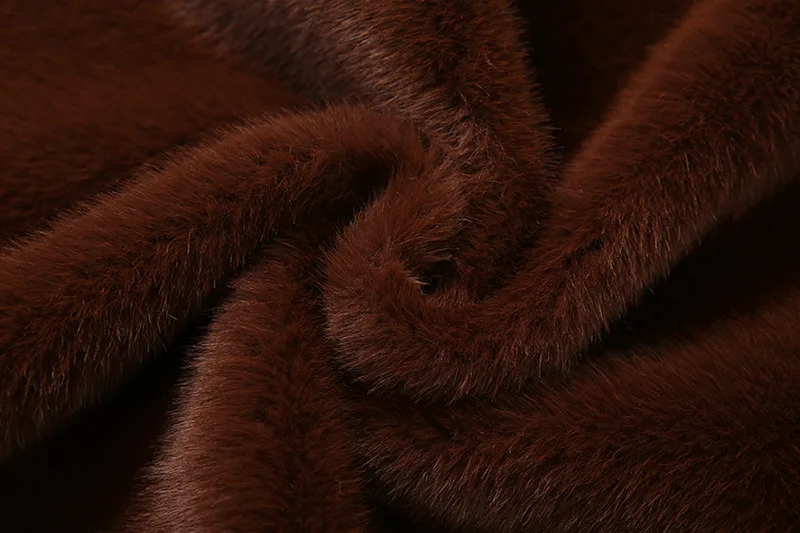 سترات نسائية عصرية من الفرو الصناعي سترات بياقة مدورة بدون أكمام بلوفر معطف 2025 لخريف وشتاء دافئ فروي ملابس خارجية غير رسمية #6