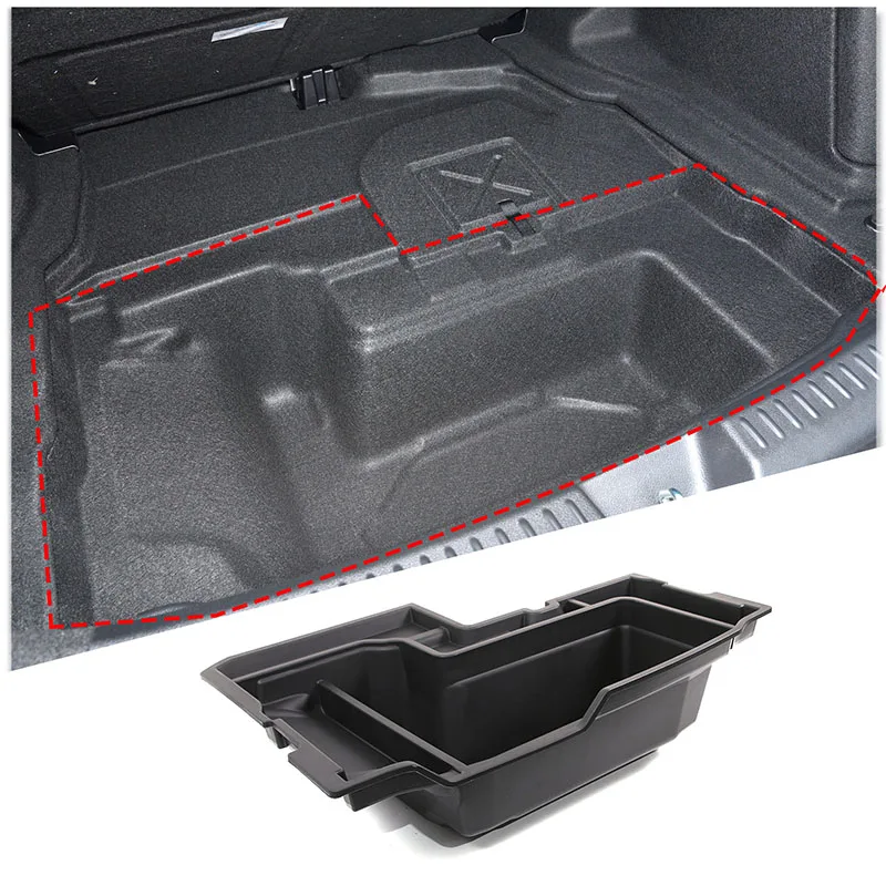 

For Mercedes Benz E class W214 2024 ABS Black Car Trunk Storage Box Classification Box Trim Car Accessories