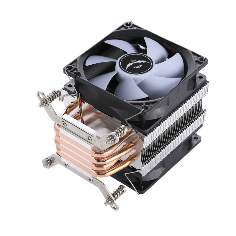 CPU Cooler 4 Heat Pipes Copper Tube 3/4Pin PWM PC Quiet For Intel LGA 2011 90mm Cooling Fan Screw Fixation Server X79 X99 E3 E5