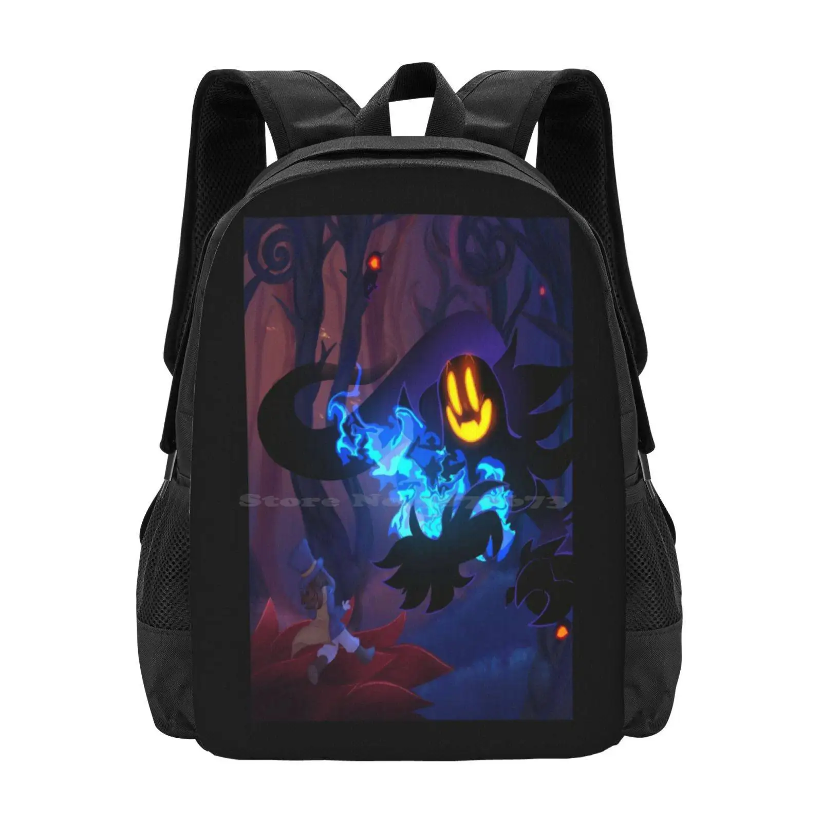 Snatcher’S Forest Pattern Design Bag Student'S Backpack Ahatintime Ahit Snatcher Hatkid