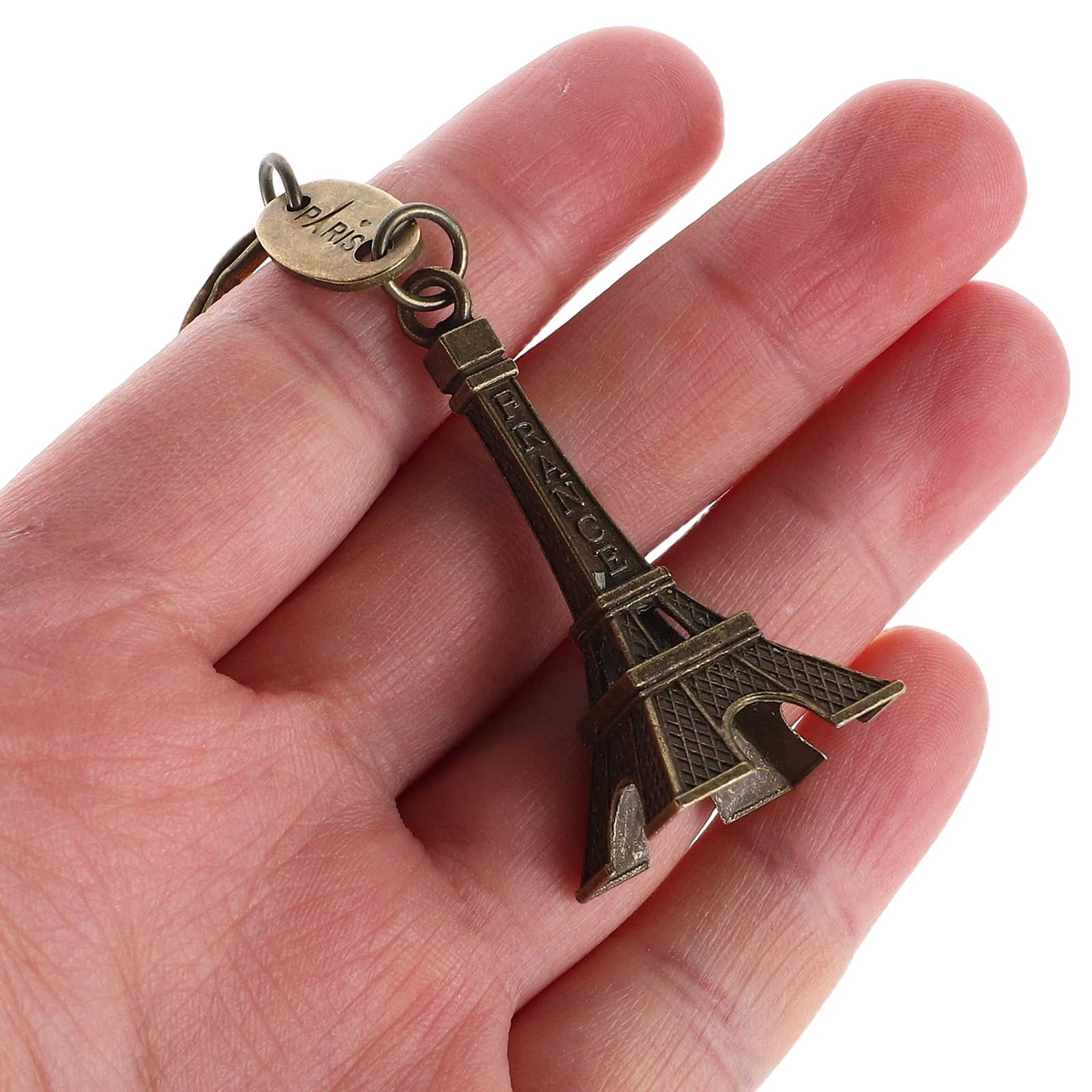 

15 Pcs Eiffel Tower Pendant Keyring Decor Charm Backpack Keychain Ornament Alloy Travel Chains