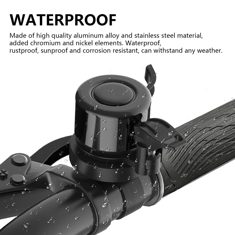 

Bicycle Bell for Apple AirTag Hides for Air Tag Under Bike Bell Waterproof Classic Bike Bell Anti-Theft Bike Mount Bicycle Bell