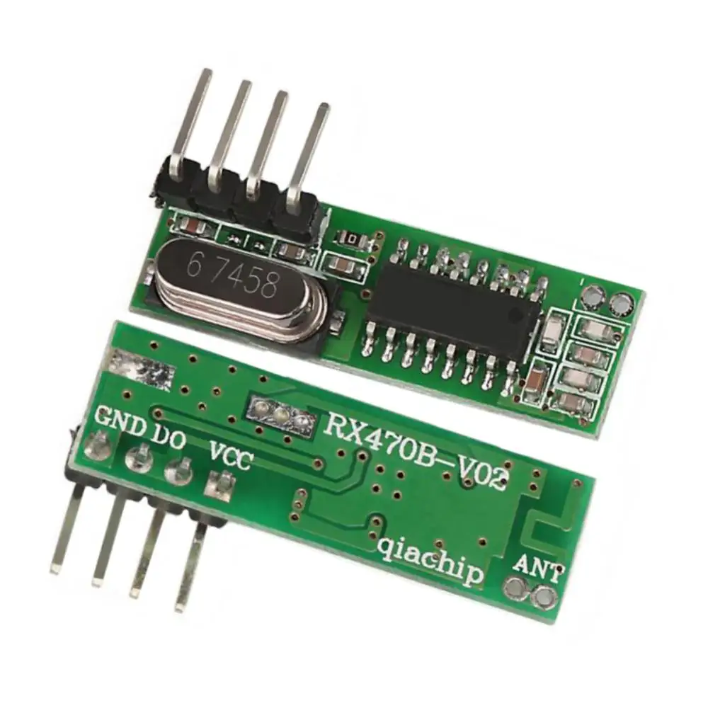 Receiver Module Mini Rx470-4 433mhz Universal Low Power Consumption External Antenna Superheterodyne Wireless Rf