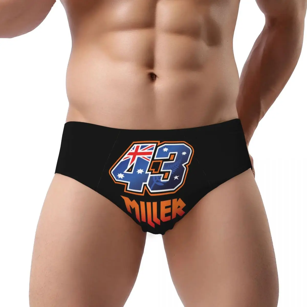 

Jack Miller Number 43 Men's Triangle Panties Ventilate Boxer Underpants Short Underwear for Homme Man Boyfriend Gift