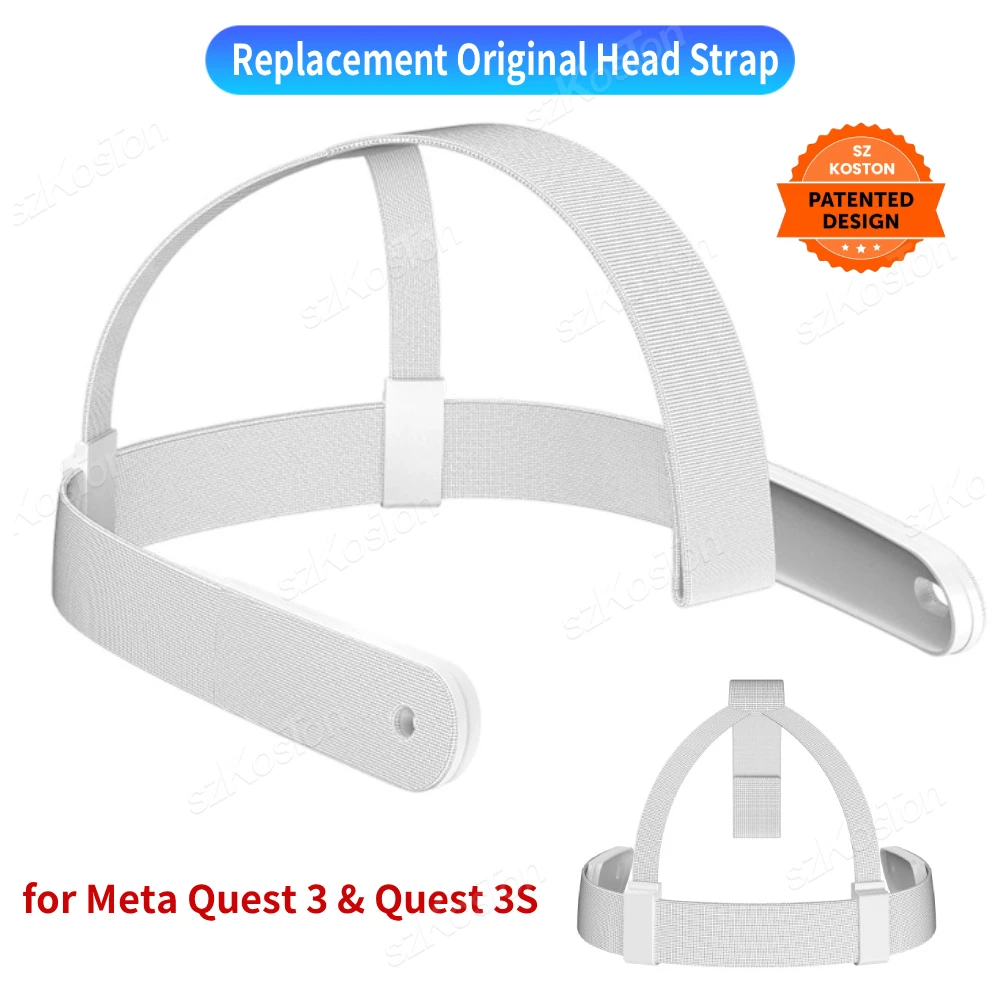 for Meta Quest 3 / 3S VR Headset Replacement Original Head Strap Comfortable Elastic Fabric for Meta Quest 3 Accessories