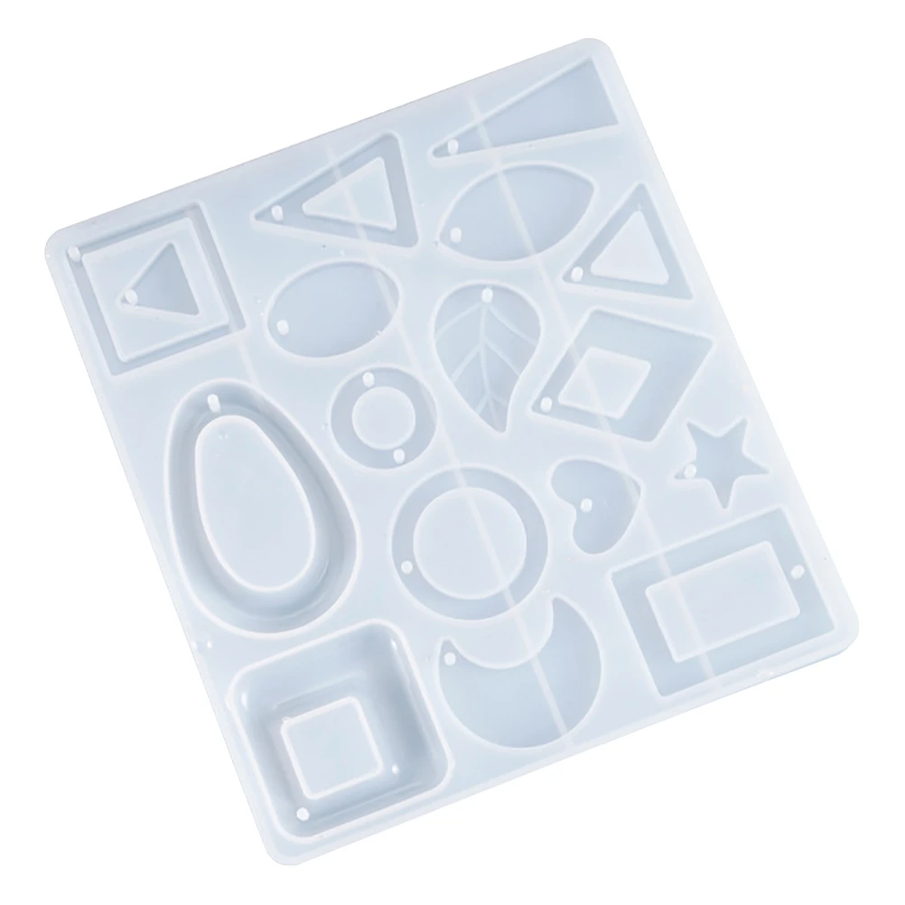 

Crystal Epoxy Resin Casting Molds Silicone Pendant Earring Making DIY Craft Jewelry Accessories Flexible Tool Decorations