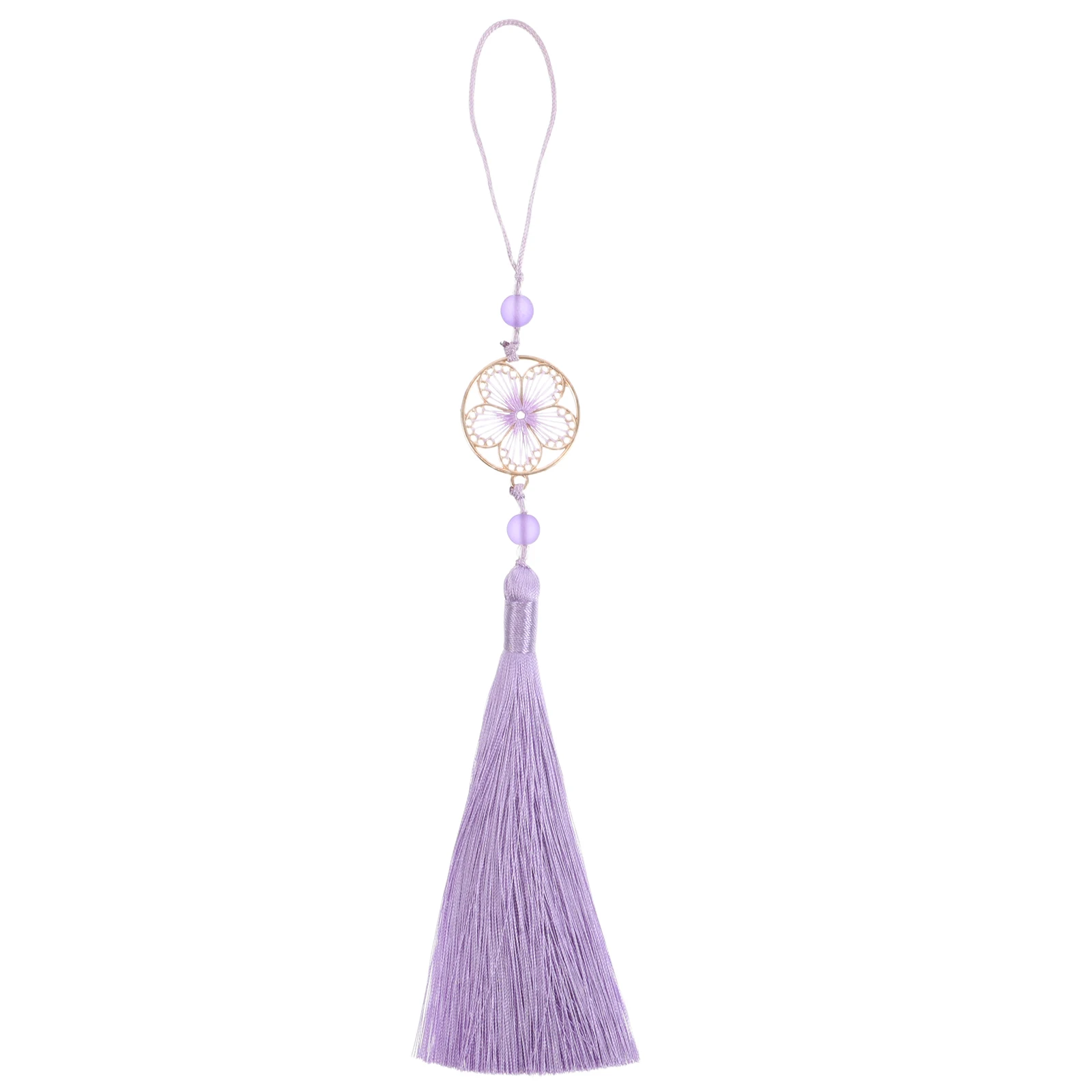 

14CM Bamboo Flute Tassels Vintage Style Fringe Pendant Decoration Chinese Instrument Handmade Exquisite Tassel Longevity