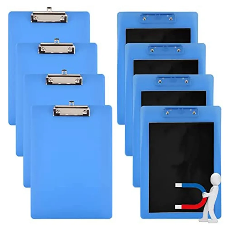 Clip per appunti magnetici con clip standard per appunti in formato lettera a basso profilo 9X12,5 pollici per frigorifero, ufficio, casa