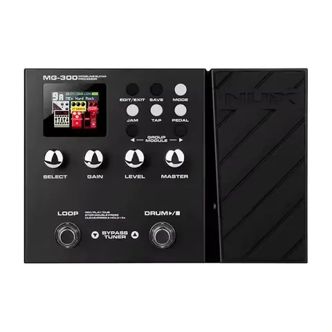 Nux Mg300 모델링 멀티 이펙트 페달 기타 프로세서 일렉트릭 기타 이펙트 페달 메탈 노브용 멀티 이펙트