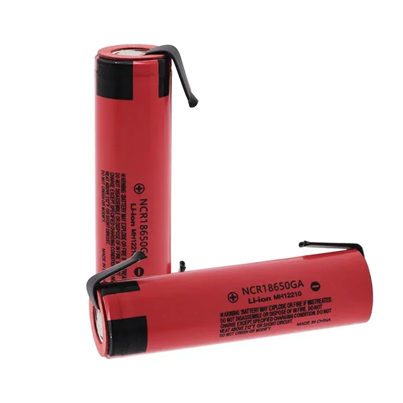 Original NCR 18650GA 30A discharge 3.7V 3500mAh 18650 rechargeable battery toy flashlight lithium battery + DIY Nickel
