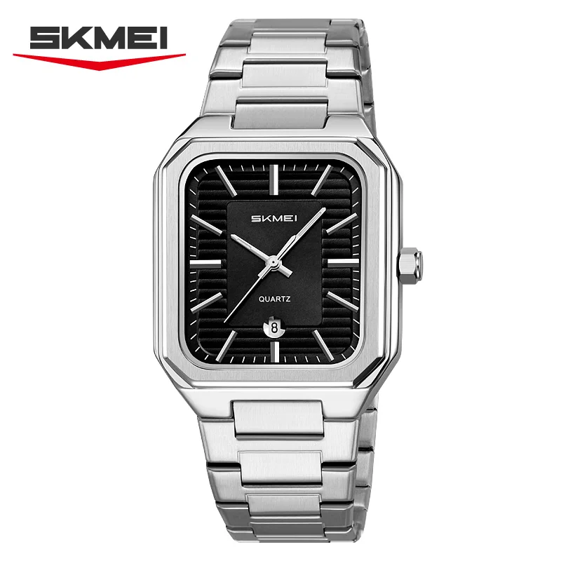 

Мужские часы SKMEI 9373: новые, повседневные, простые, кварцевые, роскошные, деловые, водонепроницаемые, с календарем, квадратные, изысканные.