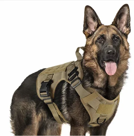 

Durable Tactical Dog Harness Large Service Dog Vest With Handle Dog Safety Harness