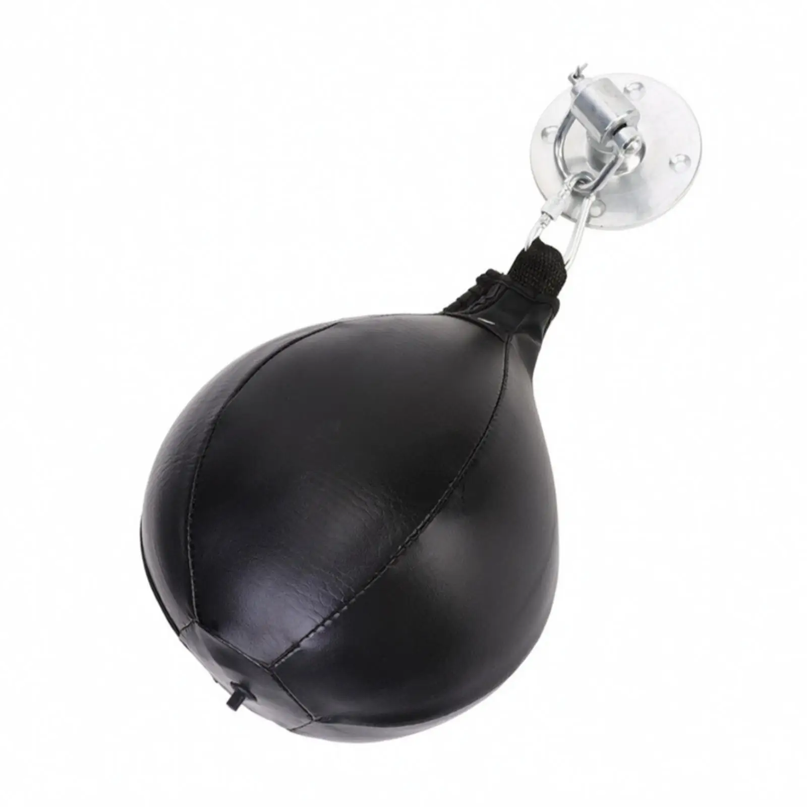 Speed Bag with Swivel and Mounting Plate PU Leather Hanging Speed Punch Bag Easy to Install Wall Mount for Boxers, Home Gym
