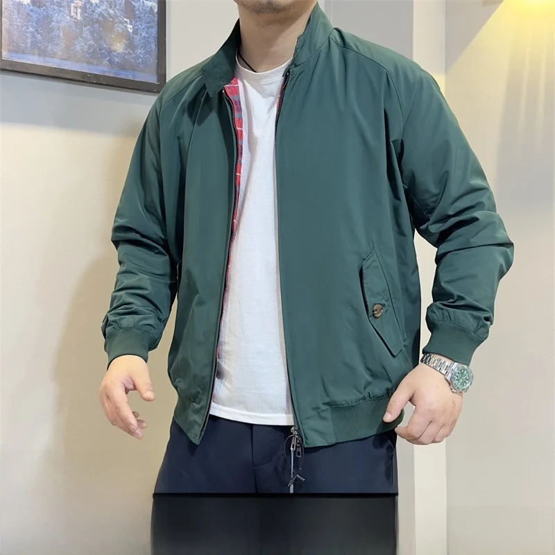 

G9 Harrington Thin Jaet Classic Faion Повседневная клетчатая женская верхняя одежда на весну и осень с длинным воротником-стойкой Sve