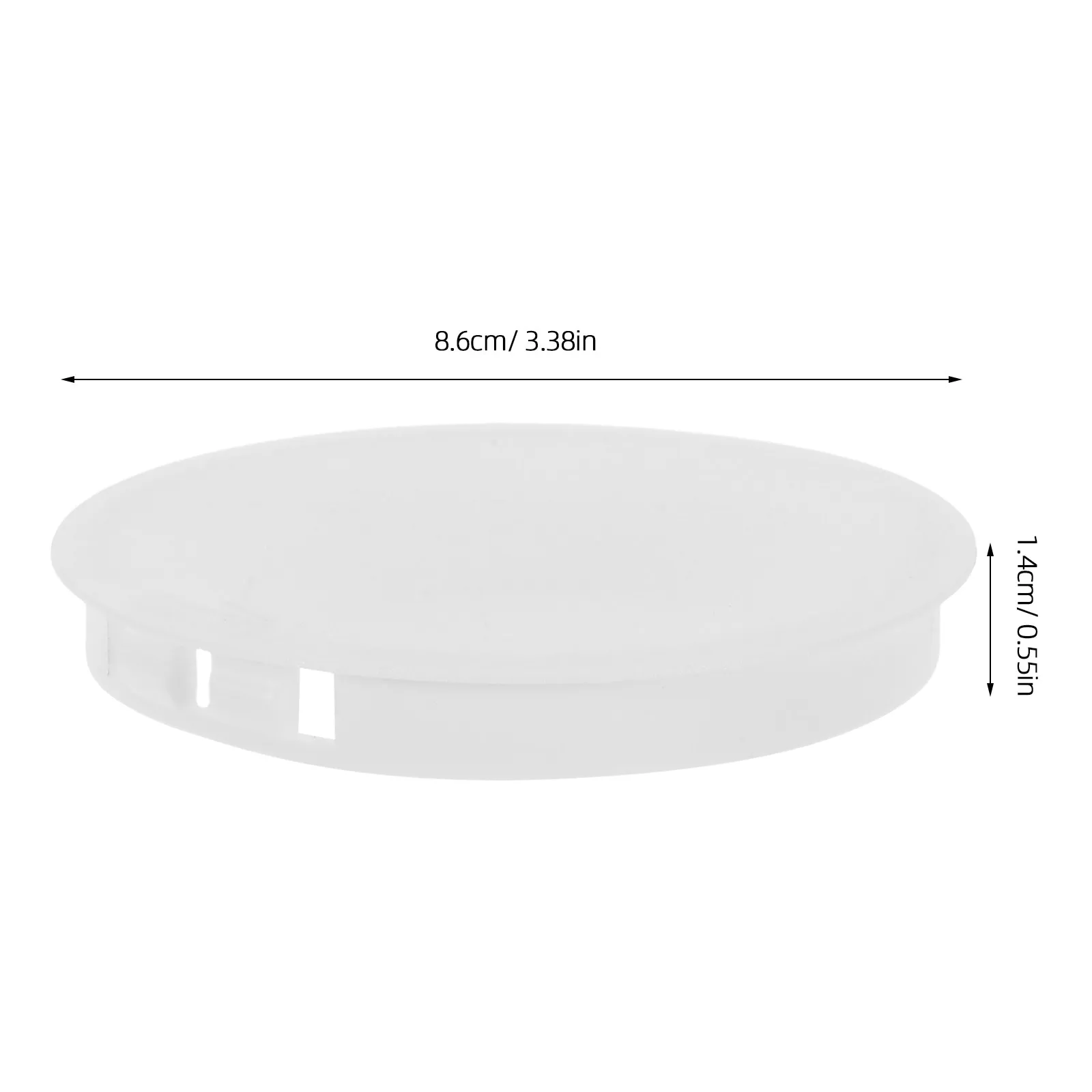 Round Chimney Caps Vent Cover Spring Loaded Decorative Plastic Pipe End Cap Easy Installation Vent Hole Cover for Home - view 3