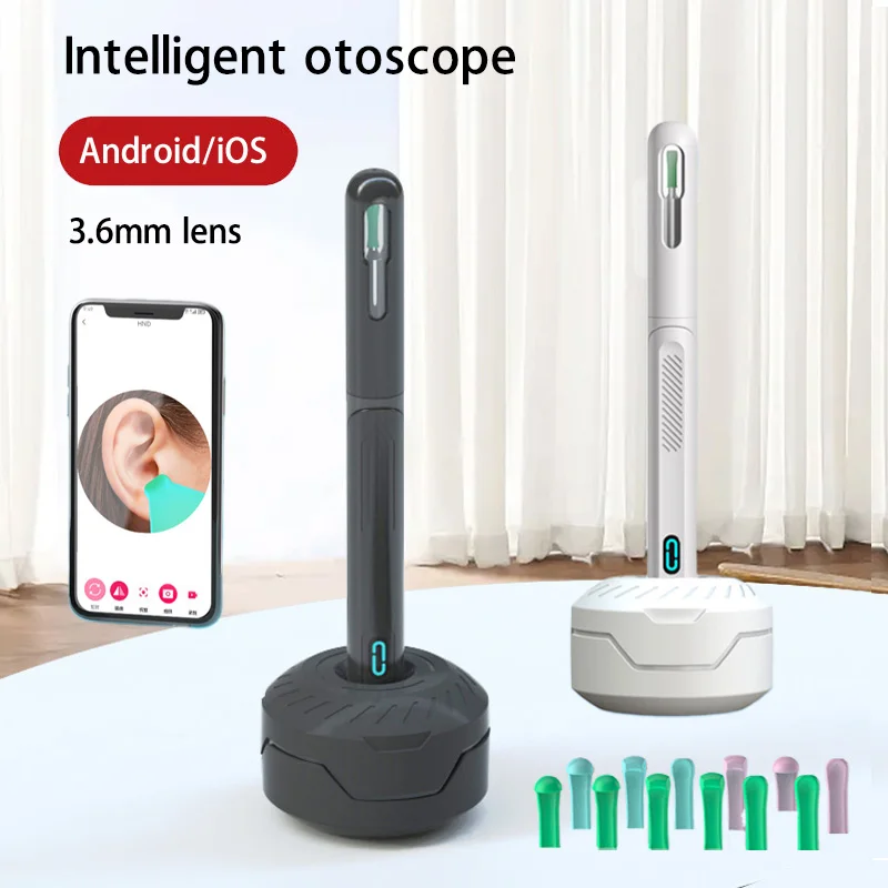 

Wireless Visual Ear Wax Removal Smart Visual Ear Cleaner With Camera Endoscope 3.9mm Luminous Otoscope Ear Cleaning Tool