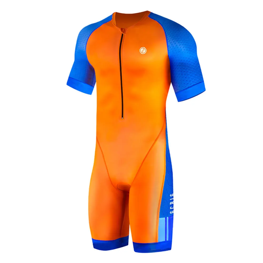 GG Team Triathlon Jersey Skinsuit Ciclismo Cycling Mens Bicycle Body Set MTB Clothes Road Speed Suit One Piece Swimming Jumpsuit